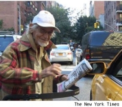 beggar Irwin Corey, NYC lives in $3.5 mil house (former actor-comedian)